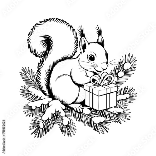 squirrel with nut