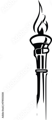 vector illustration of an old lamp
