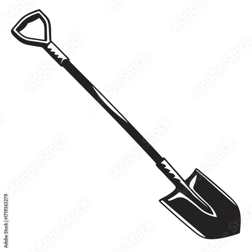 shovel isolated on white vector