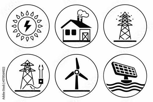 set of icons