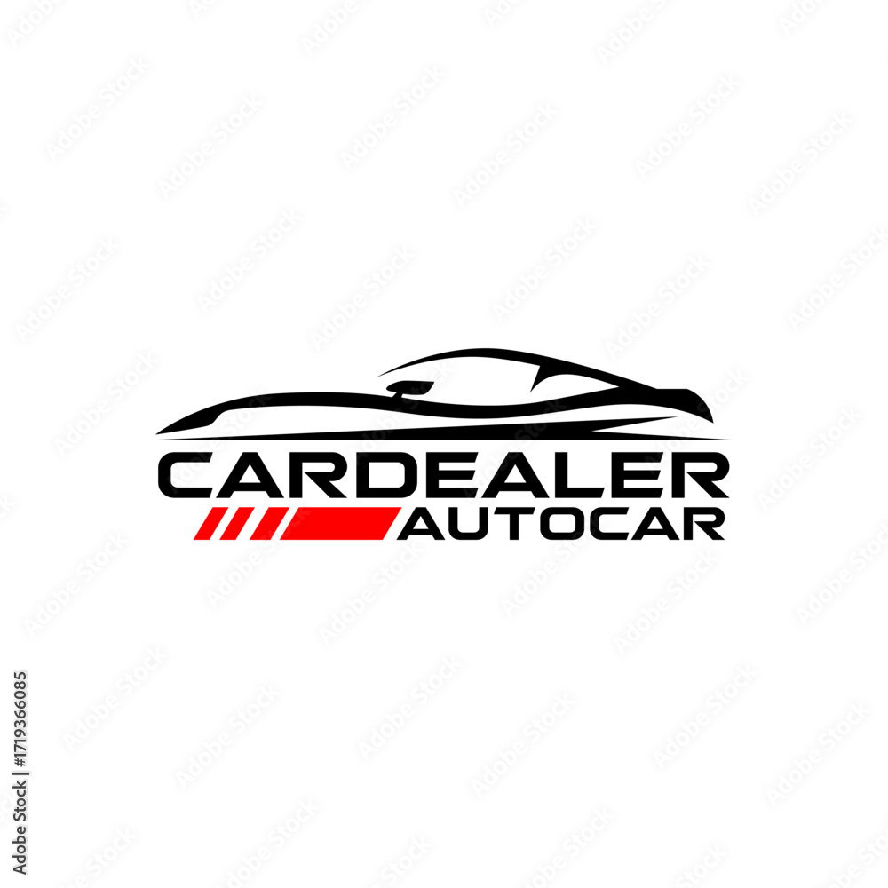 Obraz premium Auto Car Garage Dealership Luxury Sports Car Logo Template Vector