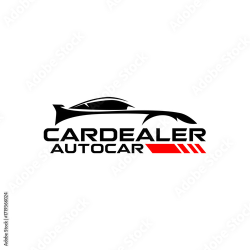 Auto Car Garage Dealership Luxury Sports Car Logo Template Vector
