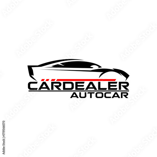 Auto Car Garage Dealership Luxury Sports Car Logo Template Vector
