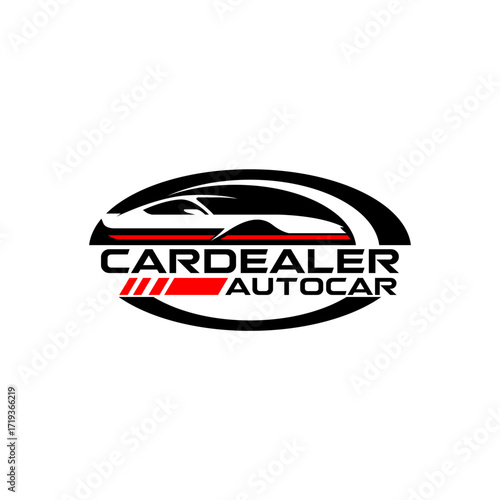Auto Car Garage Dealership Luxury Sports Car Logo Template Vector