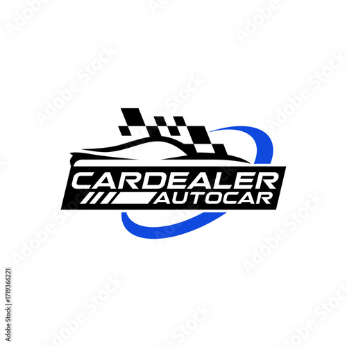 Auto Car Garage Dealership Luxury Sports Car Logo Template Vector