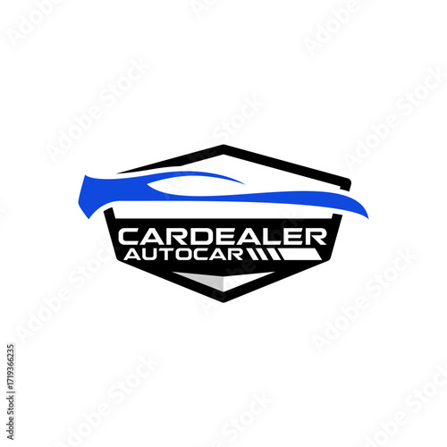 Auto Car Garage Dealership Luxury Sports Car Logo Template Vector