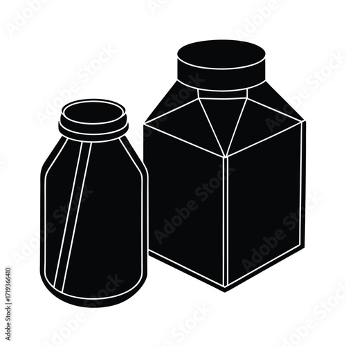 Packaging mockup of sellou in modern jars
