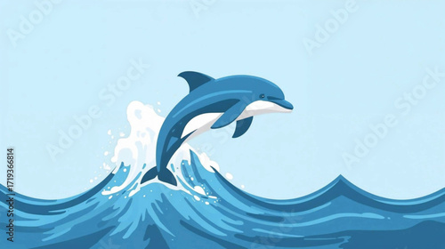 dolphin jumping in water