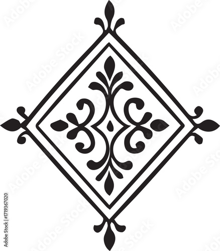 A royal crown sign for a decorative warning of a biohazard risk, a white vector illustration on a yellow triangle background