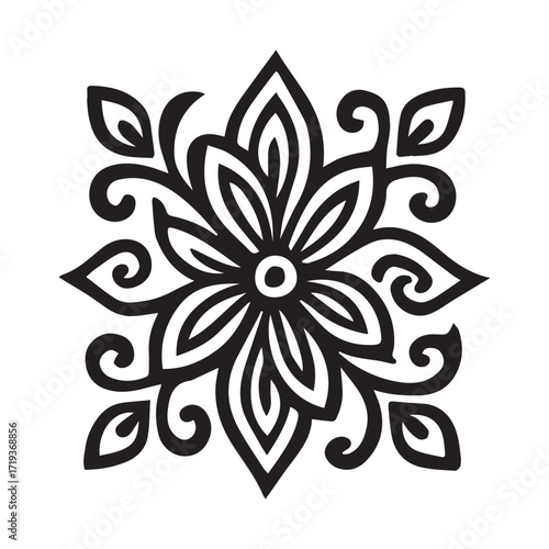 Vintage ornate vector floral pattern with a swirl of decorative petals and leaves for a seamless summer wallpaper design