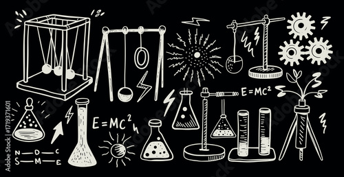 Exploring the Wonders of Physics and Chemistry with Engaging Illustrations of Experiments, Theories, and Scientific Tools