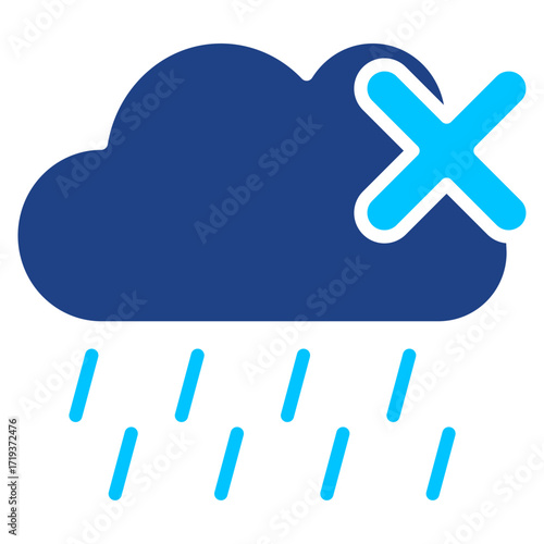 No Rain Simple Vector Icon Collection