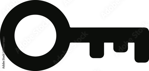 vector illustration of a key