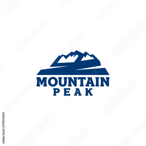 Adventure Outdoor Mountain Peak Logo Design