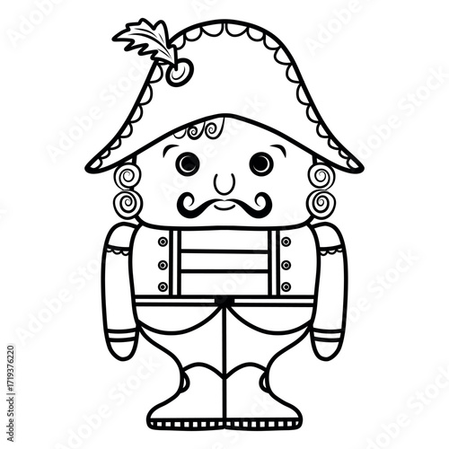 Nutcracker Doodle, Toy Soldier Sketch, Nutcracker Illustration