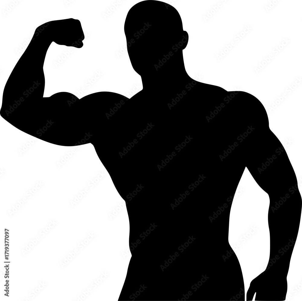 Fototapeta premium black and white silhouette of a jacked up vector with a white background 