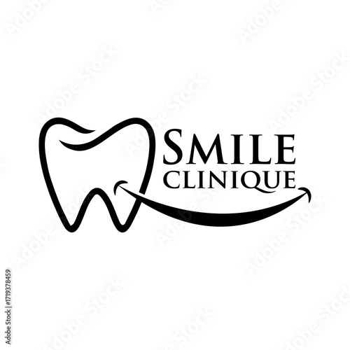Smile clinic logo for dental clinic and dentistry