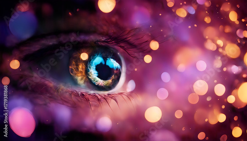 eye of the girl