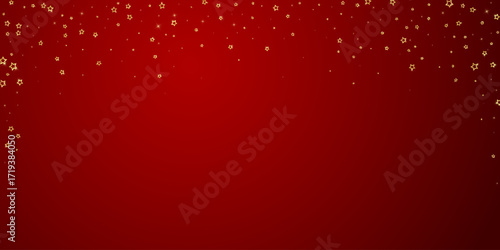 Gold sparkling star confetti.