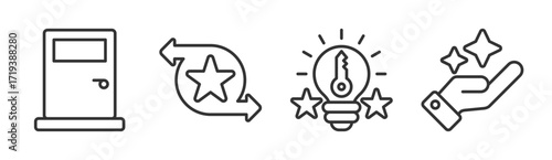 Opportunity icon set multiple concept collection