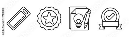 Branding icon set multiple concept collection