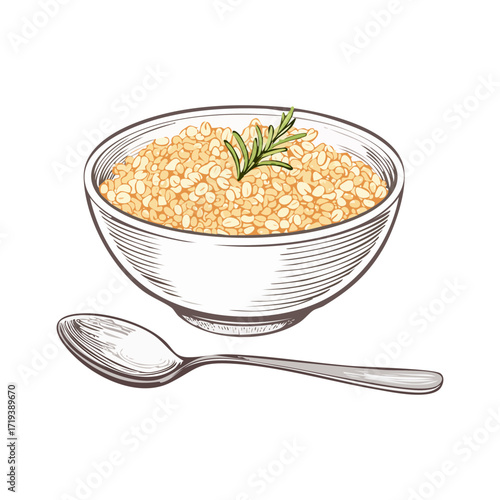 Porridge breakfast bowl