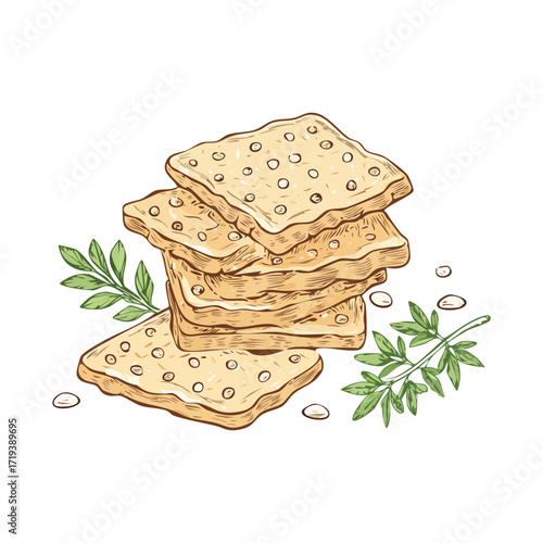 Stacked crackers