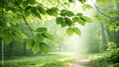 green leaves background