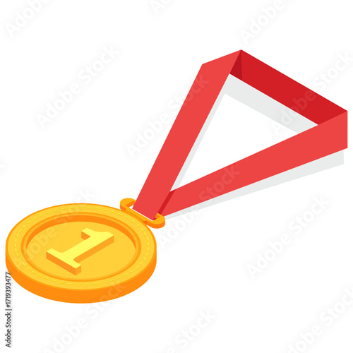 Gold Medal First Place Icon