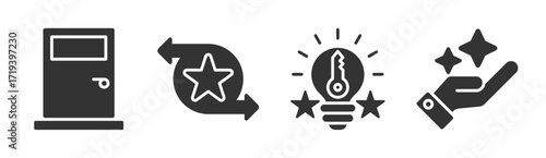 Opportunity icon set multiple concept collection