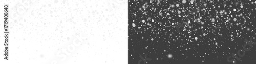 Snow snowfall snowflakes winter overlay transparent falling background PNG