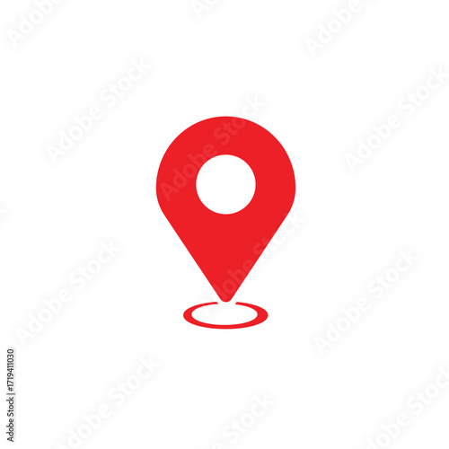 Location Icon. Address icon. Pin Point. Red location icon. Map maker icon.