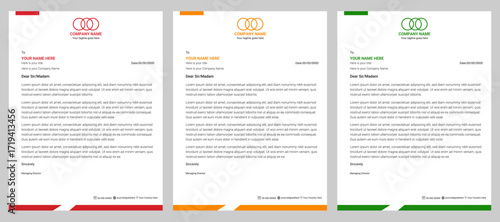 Corporate modern letterhead design template with creative modern letterhead design template for your project.