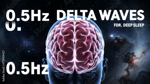 0.5Hz Delta Waves for Deep Sleep: Animated Brainwave Visualization for Meditation