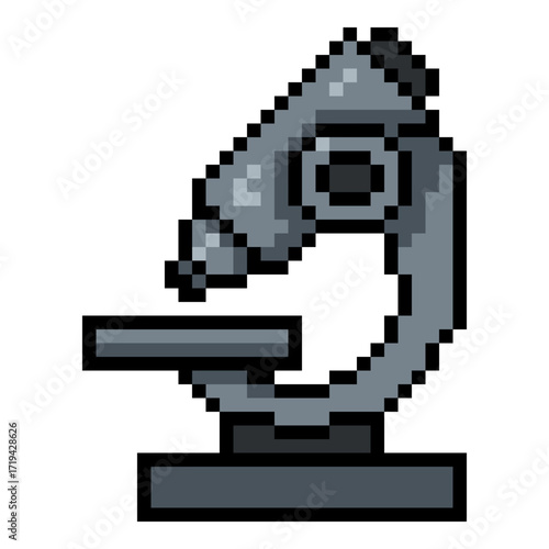 Pixel Art Icon - Microscope