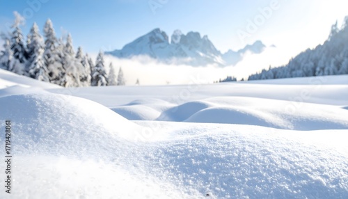 Wallpaper Mural Stunning snow-covered landscape invites winter adventure Torontodigital.ca