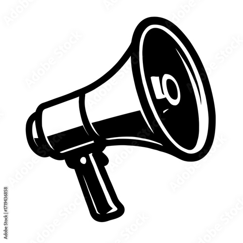 Megaphone Vector Illustration - Public Speaker Symbol