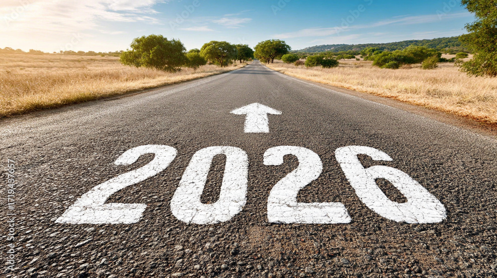 custom made wallpaper toronto digitalIllustration of the number "2026." New Year's concept. Numbers on an unusual background.