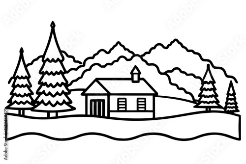house in the mountains