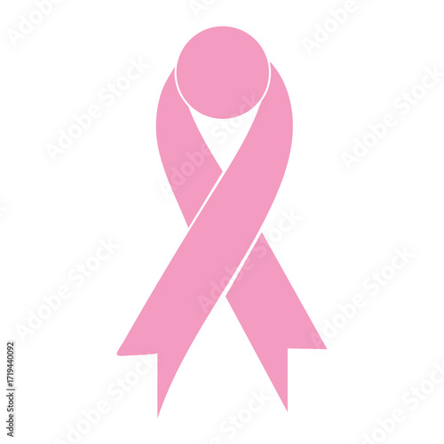 Pink Ribbon of Hope: A simple yet poignant image of a pink ribbon, a globally recognized symbol of breast cancer awareness. It evokes feelings of hope, support, and the fight against the disease.