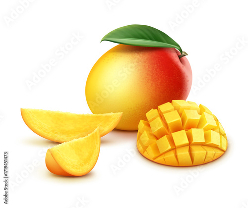 mango with slices