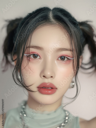 A creative Y2K-inspired bea...
