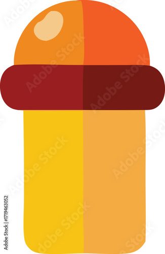 Stylized hot dog in bun cartoon icon a simple delicious food graphic for fast food menus and websites