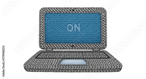 Knitted Laptop A Cozy Digital Companion