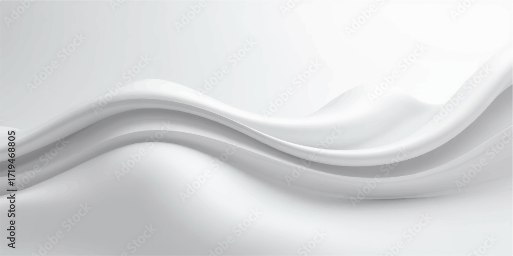 Obraz premium Abstract white and blue wavy vector background with flowing lines and dynamic design elements
