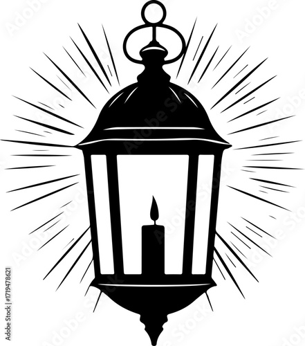 candle Tire silhouette vector illustration
