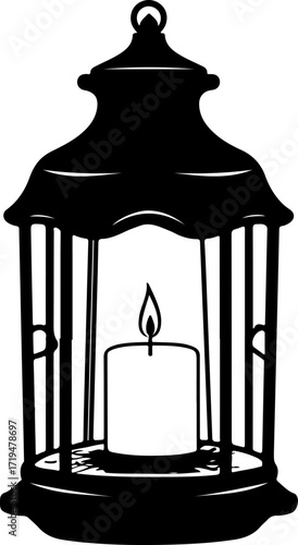 candle Tire silhouette vector illustration