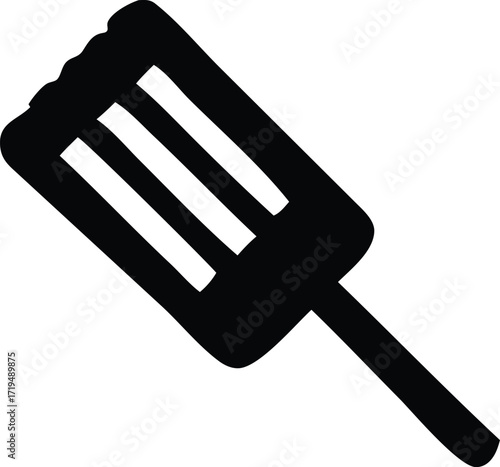 Simple black icon of a popsicle ready for a refreshing treat fun summer dessert sweet frozen treat delicious summer snack cool down