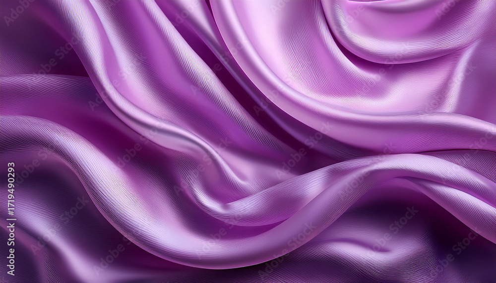 Obraz premium Abstract Purple Wavy Shimmering Backdrop An Elegant Pastel Satin Wavy Background