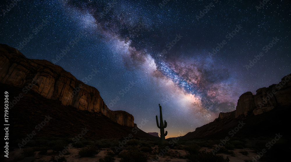 Fototapeta premium Desert Sky at Night